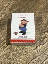Harley Hog 2014 Hallmark Ornament - Harley-Davidson Motorcycles - Biker Pig New