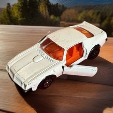 ⭐️VINTAGE✨1974✨Ertl✨Pontiac Firebird Trans Am✨White/Orange Interior✨Doors Open