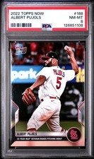ALBERT PUJOLS * PSA * 2022 TOPPS NOW * MLB PITCHING DEBUT * CARD #188 CARDINALS