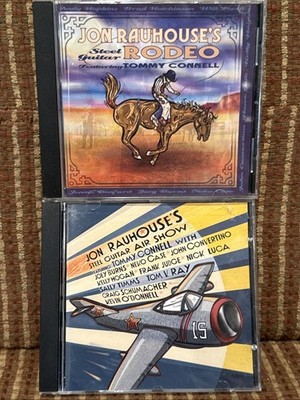Lot Of 2 Jon Rauhouse CDs Steel Guitar Rodeo & Air Show  bloodshot records