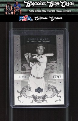 2005 Upper Deck Hall of Fame 45 Larry Doby Silver #/99