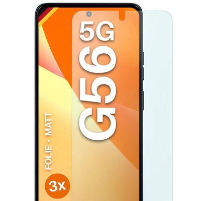 3x Schutzfolie Matt für Motorola Moto G56 5G Displayschutz 4H Dünn Anti Reflex