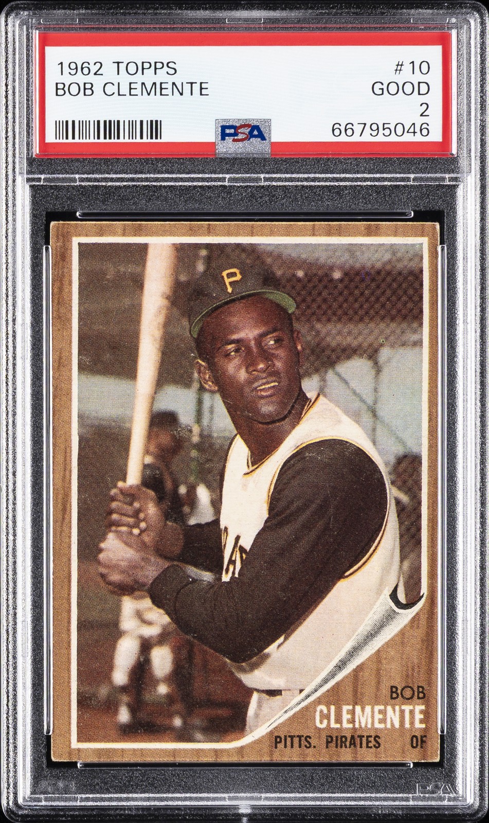 1962 TOPPS #10 BOB CLEMENTE PSA 2