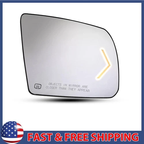 Right Passenger Side Mirror For Glass 2007-2017 Tundra Sequoia Heated Signal