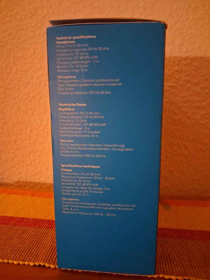 Logitech G533 Gaming Headset, Kabelloser DTS 7.1 Surround Sound - Bild 2 von 2