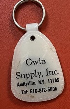 GWIN Supply Inc Amityville NY FOB Keychain Key Ring Industrial Contractors VTG