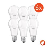 6Er Sparpack Osram E27 Led Lampe Star Matt 8,5W Wie 60W Tageslichtweiß