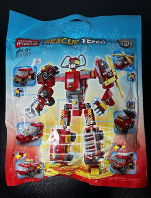 Rescue Team 6-in-1 Firefighter Blocks For Polybag 8798-7