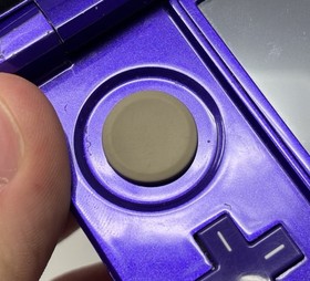 Nintendo 3DS (CTR-001) Midnight Purple w/ 2GB SD Card + NEW CHARGER - WORN