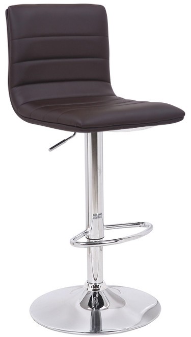 Aldo Swivel Bar Stool with Adjustable Gas Lift and Chrome Base