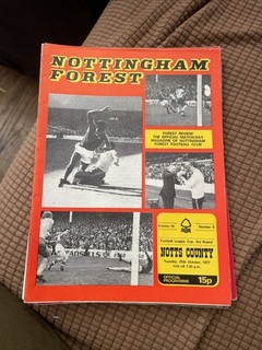 Nottingham Forest V Notts County Football League Cup 25/10/77