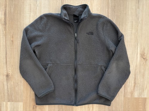 The North Face TNF Fleece Zip Jacket Charcoal Gray Men's Size Large