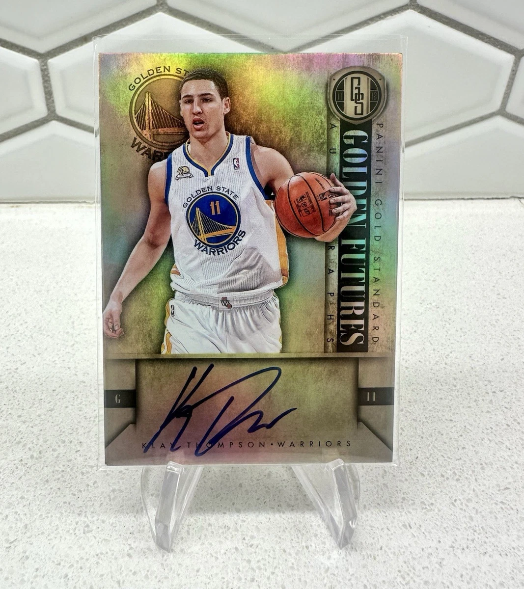 Klay Thompson Basketball Autographed Sports Trading Cards