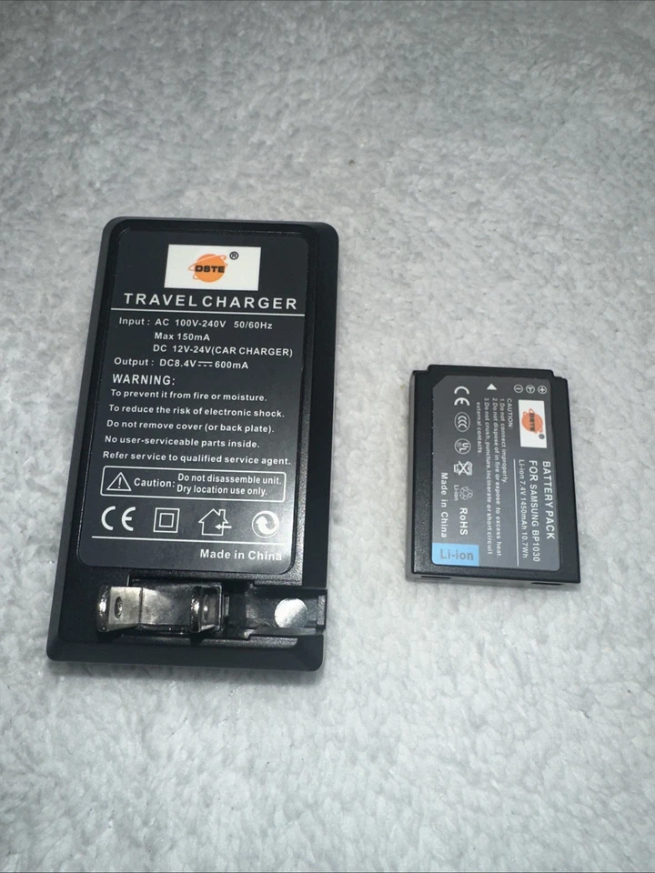 Cargador de batería de viaje para Samsung Bp1030 con batería usado sin probar Foto 2 de 4