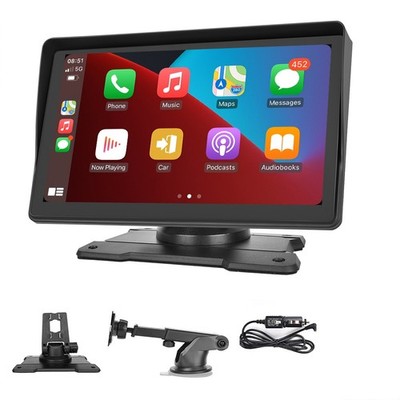 7'' Touch Screen BT Wireless Apple Carplay Android Auto Car Stereo Portable