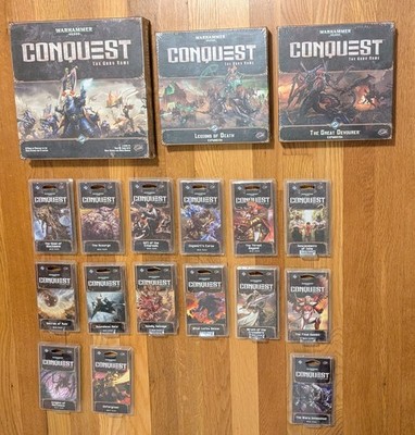Warhammer Conquest LCG core+expansions+warlord+planetfall, partial deathworld