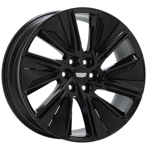 22" Cadillac Lyriq Gloss Black wheels rims Factory OEM 4880 EXCHANGE - Picture 3 of 8