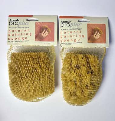 Lot Of 2 Armaly Pro Plus 5  Medium Texture Natural Painting Sponge