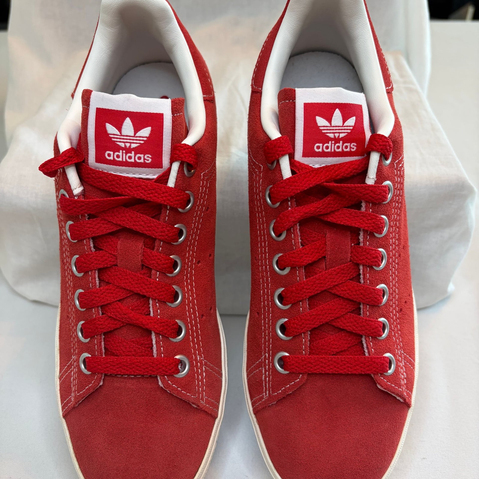 Adidas Originals Stan Smith CS Red White Mens Sneakers ID2044 thumbnail 9