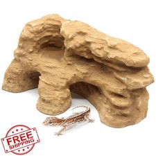 Reptile Rock Cave Basking Platform Hideout Tank Decor