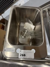 BK RESOURCES BK-DIS-1014 STAINLESS STEEL ONE COMPARTMENT DROP IN SINK