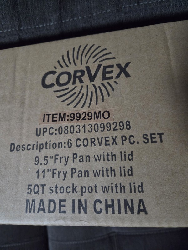 CorVex Nonstick 6-Piece Ceramic Pot and Pan Cooking Set
