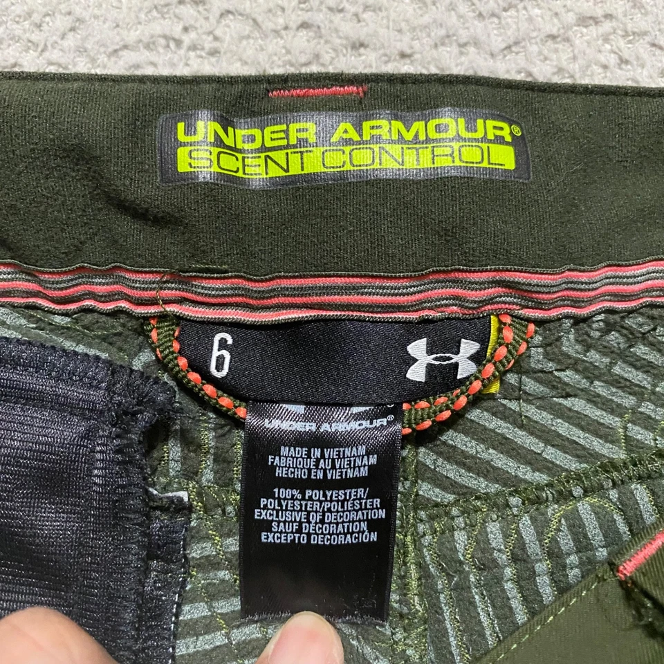 Under Armour Pants Women Sz 6 Realtree Camo Storm Scent Control Hunting Outdoor - Image 3 of 4