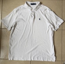 Men s Ralph Lauren Short Sleeve Polo Shirt XLarge White