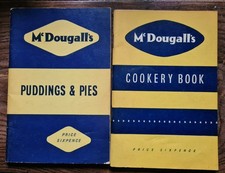 Pair Of Vintage McDougall's Cook Books - Puddings and Pies / General cookery