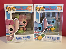 Funko PoP Disney Lilo Stich Luau Angel Figure Lua Stitch Figure-NEW.