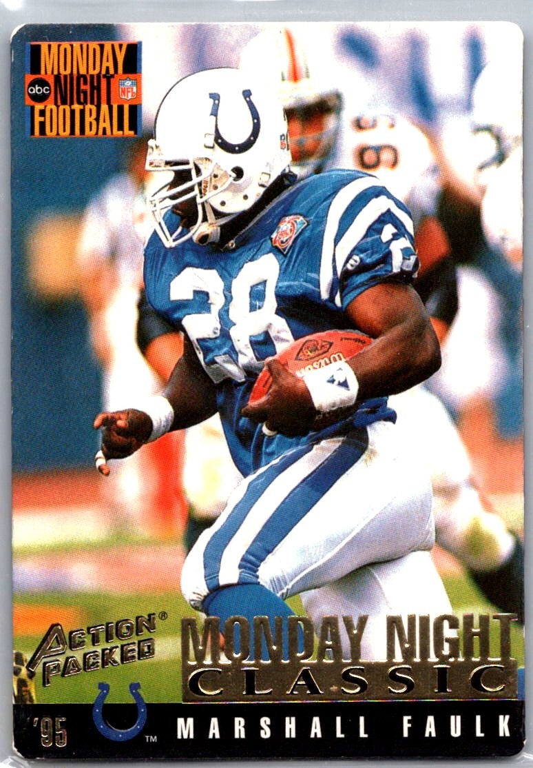 1995 Action Packed Monday Night Football #104 Marshall Faulk