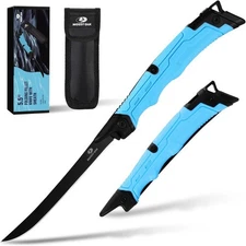 Mossy Oak Fillet Knife 5.5'' Folding Fillet Knife with Non-Slip Handle Foldable