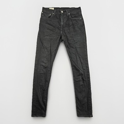 Levis 512 W31 L34 Herren Jeans Schwarz Denim Slim Tapered Premium