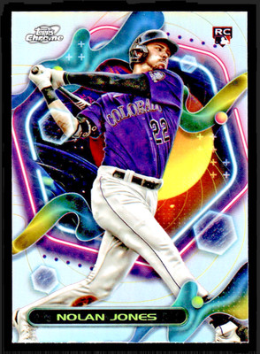 2023 Topps Cosmic Chrome Nolan Jones Rookie Refractor #74 - Colorado Rockies