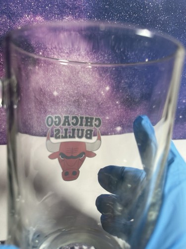 Chicago Bulls Glass Beer Stein Mug NBA Vintage Rare Basketball - Picture 15 of 23
