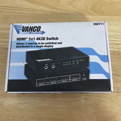 VANCO 280711 3X1 HDMI 4K2K SWITCH NEW!!!