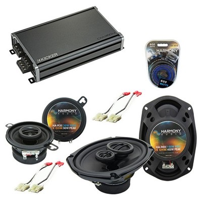Fits Buick Skyhawk 1982-1989 OEM Speaker Upgrade Harmony R35 R69 & CXA360.4 Amp