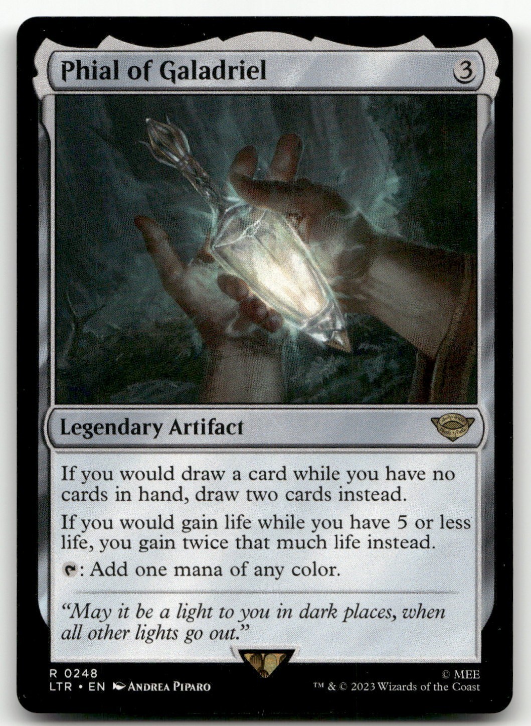 Phial of Galadriel #248 (NM) Lord of the Rings LTR Magic MTG