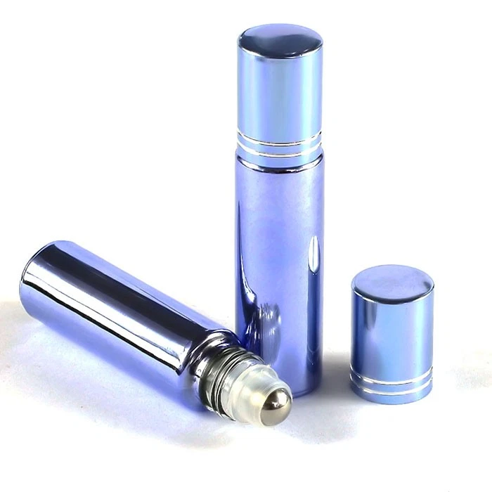 Wholesale ​10ml Thick Electroplated Glass Essential Oil Roller Bottles color cap - Image 4 of 4