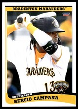 2021 Sergio Campana Choice Minor League Rookie RC Bradenton Marauders