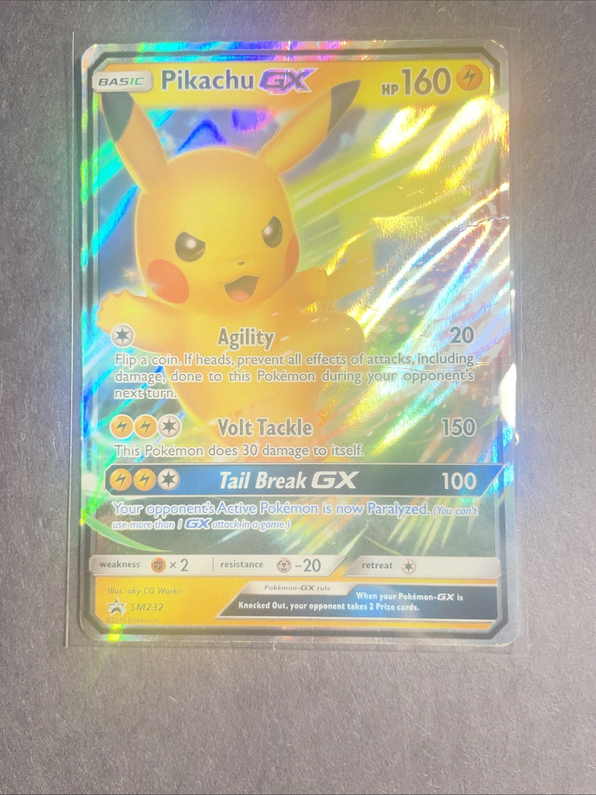 Pikachu GX SM232 Sm Holo