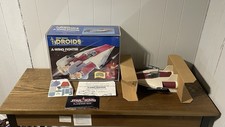 New Unused 1985 A-Wing Fighter Complete w Box Vintage Star Wars DROIDS Kenner