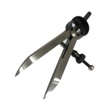DIVIDER COMPASS CALIPER GAUGE 5" JEWELRY MARKING CENTER MAKING CIRCLE TOOL