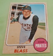 1968 Steve Blass Topps MLB Baseball Card #499 Pittsburgh Pirates NM