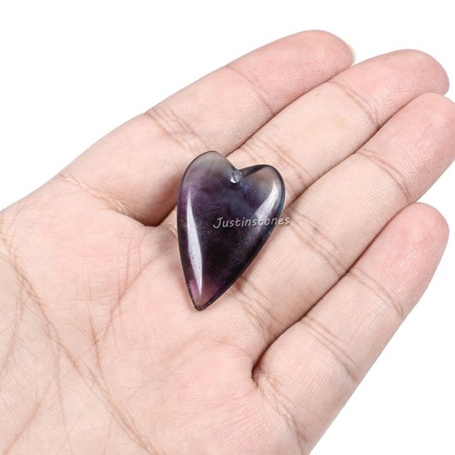 30mm Gemstone carved heart fashion pendant bead Jewellery Making - Picture 21 of 49