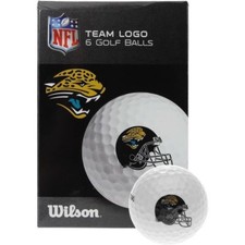 Wilson Golf NFL Team Branded Golf Balls Jacksonville Jaguars 6 Count Box NEW