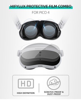 2PCS Schutzfolie Displayschutzfolie für Pico 4 VR Headset Brille Filme Objektiv