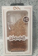    Case-Mate Waterfall Case for Apple iPhone 2018 for iphone 6.5 Gold Clear,