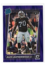 Football Card - 2021 Alex leatherwood 266 Purple Shock Prizm - Las Vegas Raiders