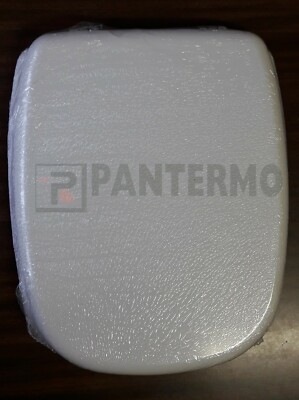 Copriwater Dolomite Fleo In MDF - Bianco Con Cerniere Ottone, Made In Italy - Foto 6